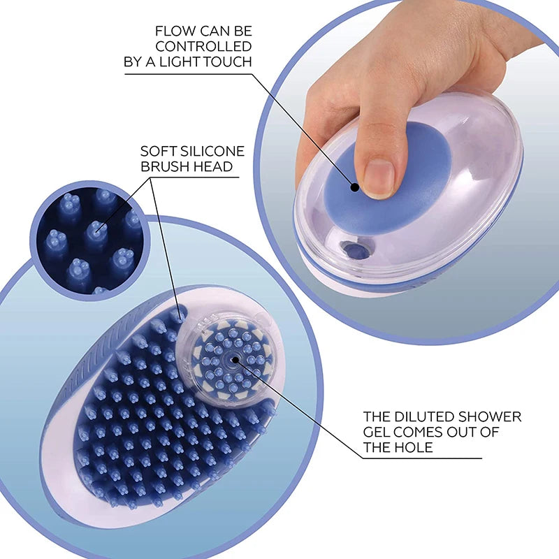 Pet  Bath Brush 2-in-1