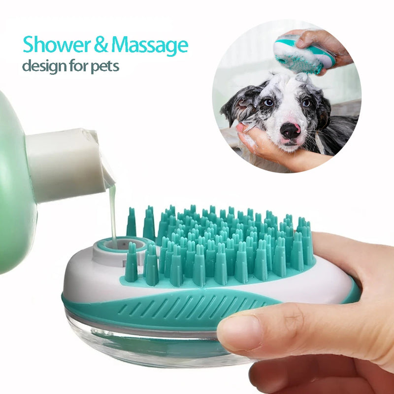 Pet  Bath Brush 2-in-1