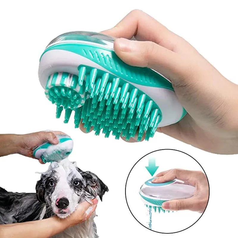 Pet  Bath Brush 2-in-1