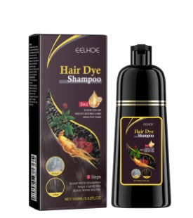 Hair dye or black hair shampoo