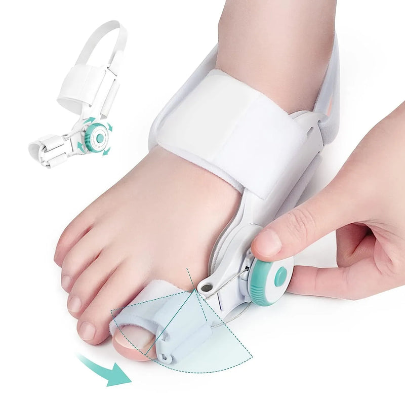 Corrector for Women Men Big Toe Orthopedic Toe Straightener with Anti-slip Heel Strap for Left & Right Feet