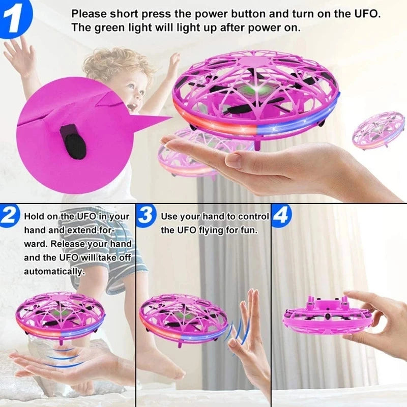 Mini RC Colorful UFO LED Drone