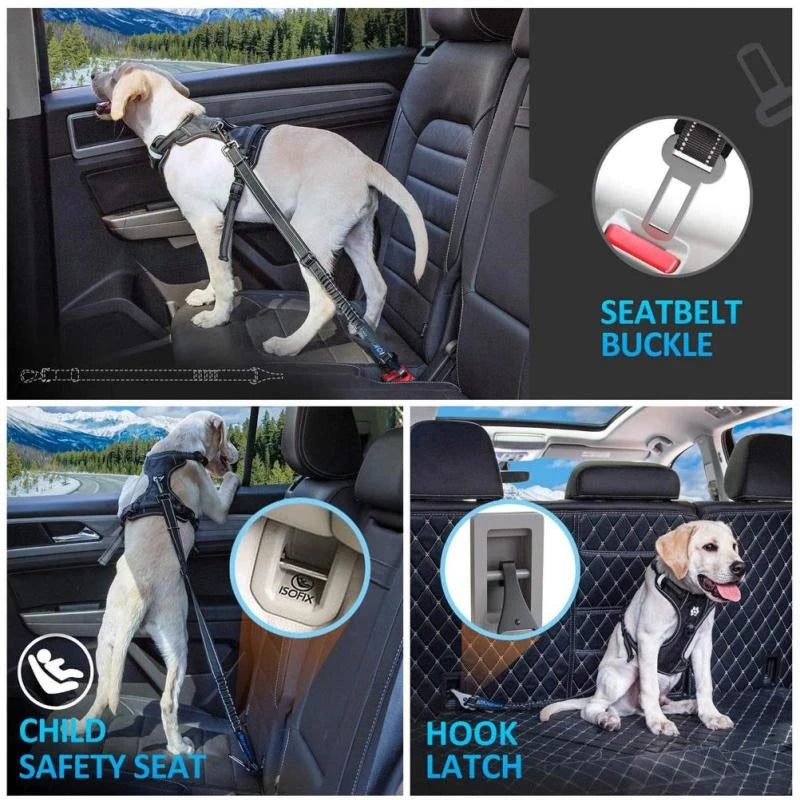 Pet Dog Car Seat Belt  Adjustable  for Small Large Dogs