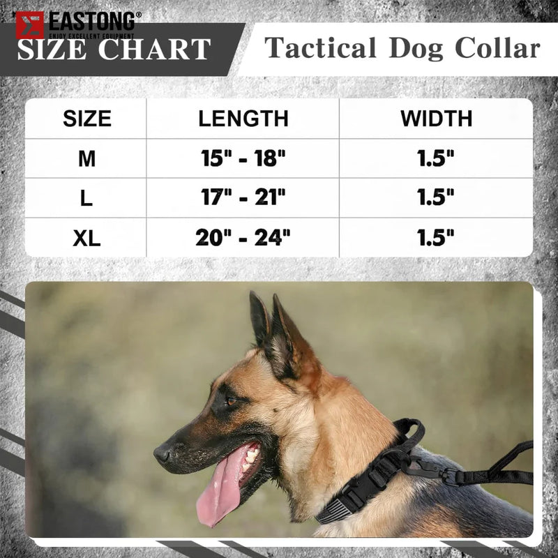 Dog Collar and Leash Set Tactical Style