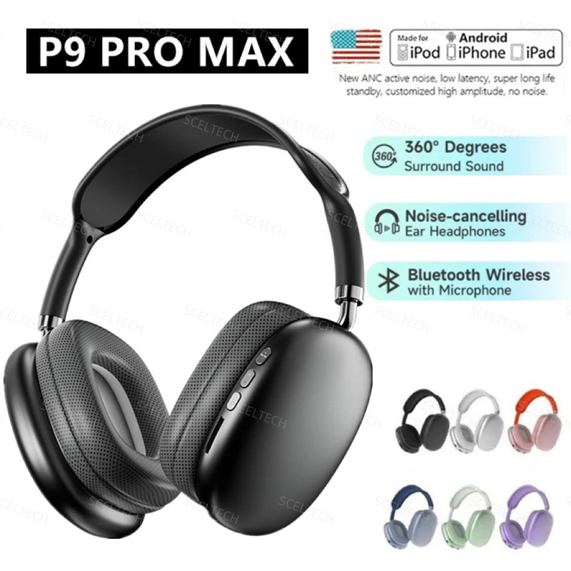 Air Max P9 Pro Wireless Bluetooth Headphones