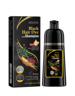 Hair dye or black hair shampoo